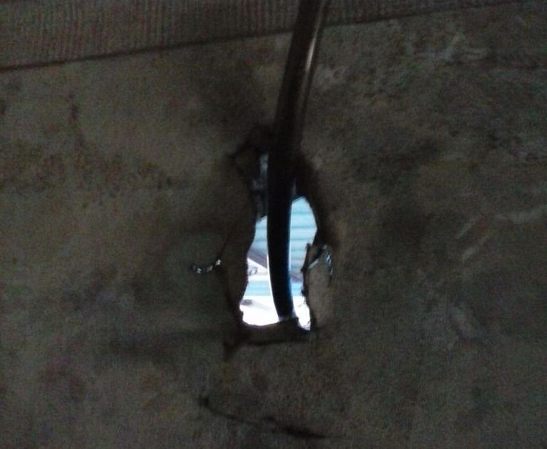 쥐 유입로(작업 전)